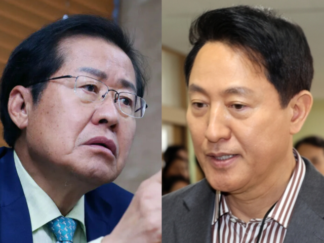 홍준표 전 대구시장, 오세훈 서울시장. 연합뉴스