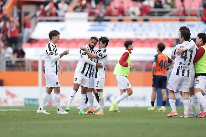 2연승을 달린 FC서울. 한국프로축구연맹 제공