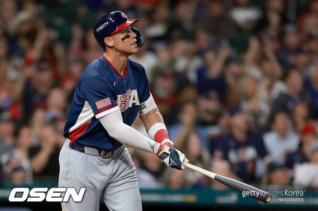 [사진] 미국 야구 대표팀 애런 저지. ⓒGettyimages(무단전재 및 재배포 금지)