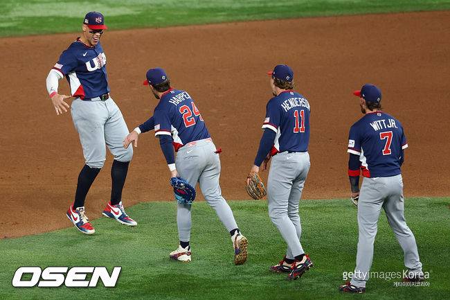 [사진] 미국 야구 대표팀. ⓒGettyimages(무단전재 및 재배포 금지)