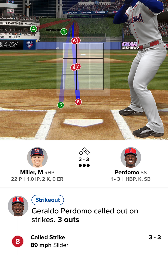 ▲ 논란의 판정.