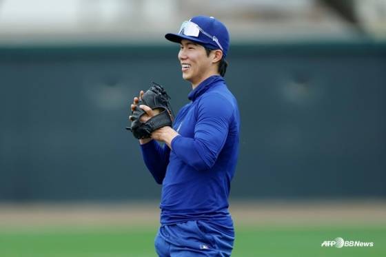 수비 훈련하는 김혜성. /AFPBBNews=뉴스1