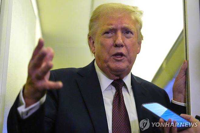 트럼프 미국 대통령 [AP=연합뉴스. 재판매 및 DB 금지][AP=연합뉴스. 재판매 및 DB 금지]