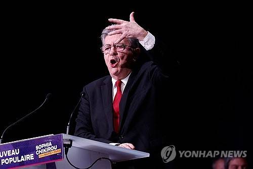 장뤼크 멜랑숑 LFI 대표 [AFP 연합뉴스 자료사진. 재판매 및 DB 금지]