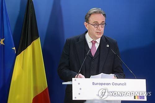 바르트 더 베버르 벨기에 총리 [EPA 연합뉴스 자료사진 재판매 및 DB 금지]