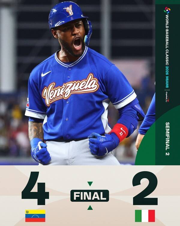 베네수엘라는 17일(한국시각) 미국 플로리다주 론디포 파크에서 열린 월드베이스볼클래식(WBC) 이탈리아와 준결승에서 4-2로 승리를 거뒀다. /사진=WBC 공식 채널
