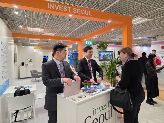 서울시는 프랑스 칸에서 열린 국제 부동산 박람회 MIPIM 2026에 참가해 글로벌 투자자들을 대상으로 용산서울코어 등 주요 개발 프로젝트의 투자 유치 활동을 진행했다. /서울시