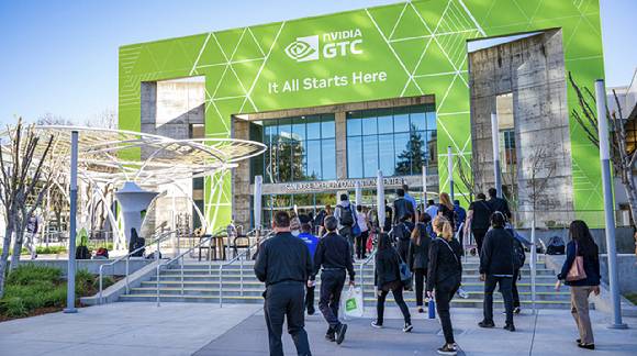 엔비디아 개발자 행사 'GTC 2026'이 열리는 미국 캘리포니아 새너제이 맥에너리 컨벤션센터 전경. [사진=엔비디아 홈페이지 캡처]