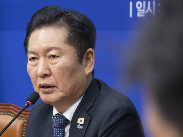 ▲ 더불어민주당 정청래 대표가 16일 국회에서 열린 민주당 시·도당위원장협의회 회의에서 발언하고 있다. 연합뉴스