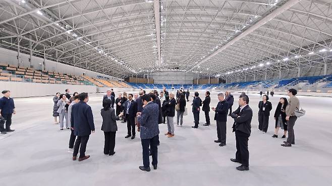 2026 강릉 ITS 세계총회 성공을 위한 현장 점검(올림픽파크). 강릉시 제공