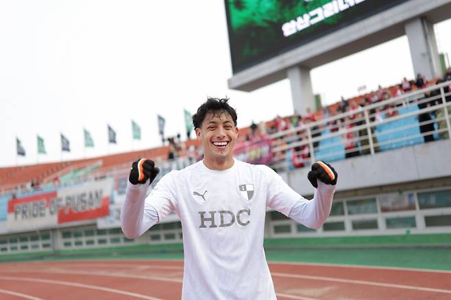 부산 아이파크 가브리엘. /사진=한국프로축구연맹 제공