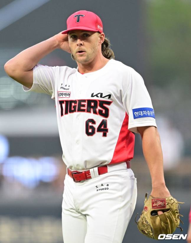 KIA 타이거즈 시절 숀 앤더슨의 모습.