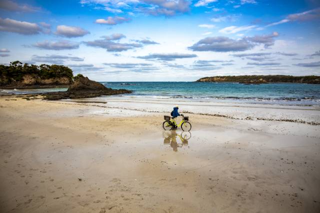 대마도 미우다 해변. 일본 환경성이 선정한