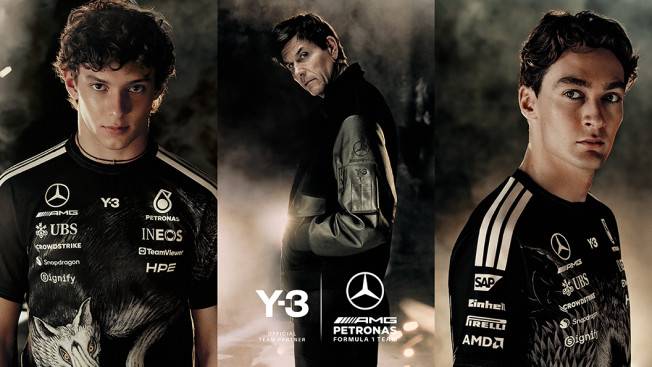 Y-3 메르세데스-AMG 페트로나스 협업 컬렉션 화보 대표 이미지.(사진제공=무신사)