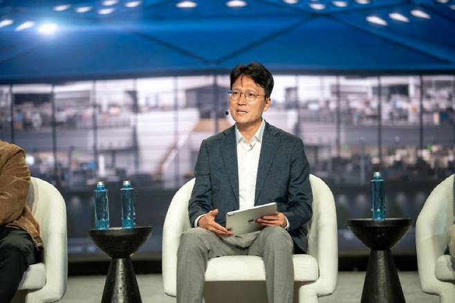 엔비디아 GTC 2026 패널 토론에 참석한 SK하이닉스 도승용 부사장(DT 부문장). (사진=SK하이닉스)