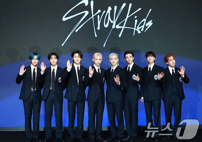 스트레이 키즈(Stray Kids) 리노(왼쪽부터)와 한, 아이엔, 필릭스, 방찬, 현진, 승민, 창빈 2025.8.22 ⓒ 뉴스1 권현진 기자