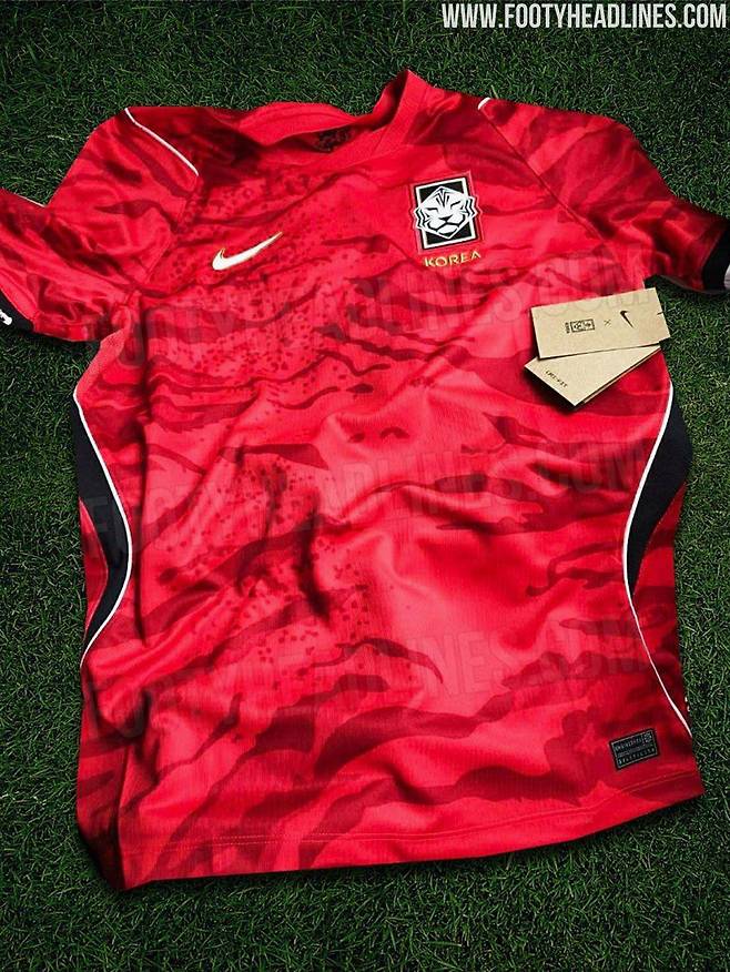 2026 북중미 월드컵에서 한국 대표팀이 착용할 홈 유니폼. 사진=푸티 헤드라인스