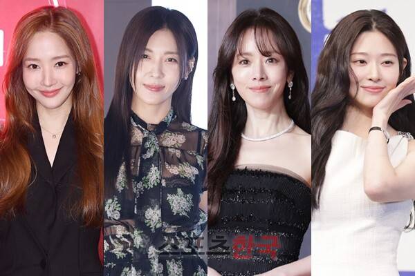 배우 박민영, 하지원, 한지민, 김민주(왼쪽부터) ⓒ이혜영 기자 lhy@hankooki.com