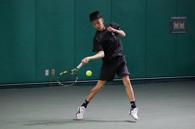 이룬의 결승전 모습. 사진/대한테니스협회