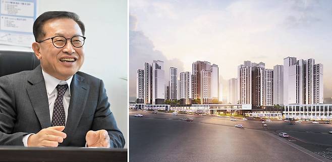 서울 서초구 방배동 '디에이치 방배'(오른쪽) 아파트가 오는 9월 입주를 앞둔 가운데 이 사업을 이끈 김만수 방배5구역 조합장은 "명확한 목표 설정과 강한 추진력이 재건축 사업 성패를 좌우한다"고 밝혔다. /구민수 인턴기자·현대건설