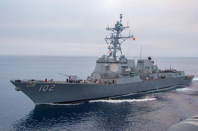 美 해군 알레이버크급 구축함 샘슨(DDG-102).