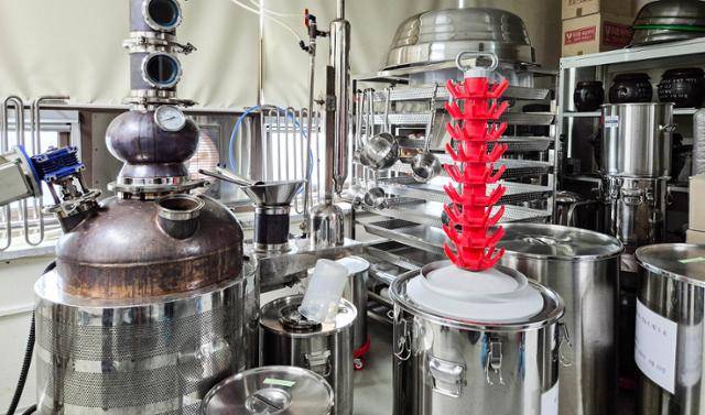 행주산성주가 내부의 양조시설.