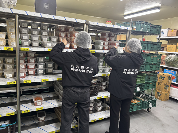 인천시 특별사법경찰 단속 현장 사진. [사진=인천시 제공 ]