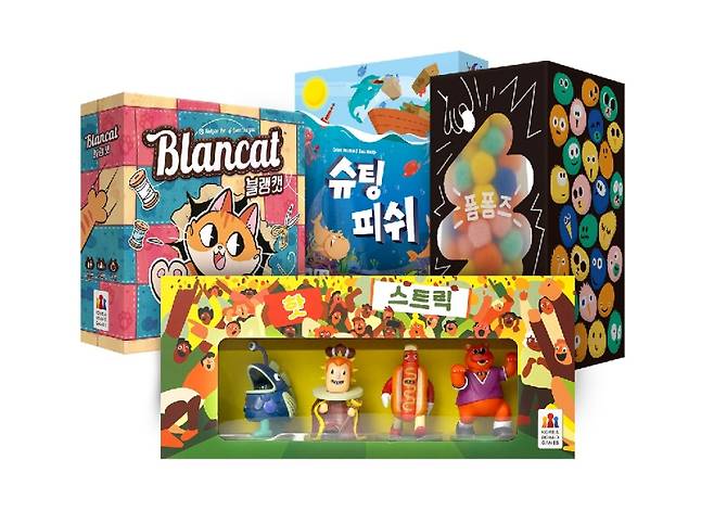 패밀리 보드게임 신작 4종 이미지. 코리아보드게임즈 제공