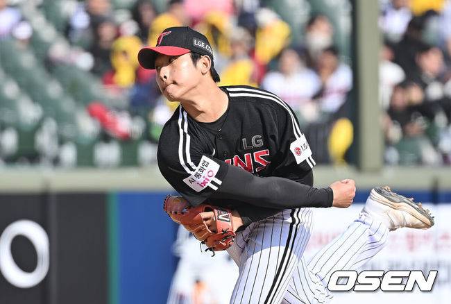 [OSEN=부산, 이석우 기자] LG 트윈스 우강훈 216 2026.03.14 / foto0307@osen.co.kr