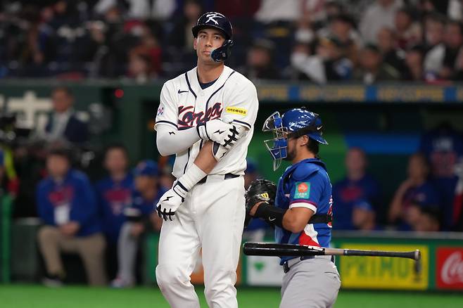 WBC 때 한국 야구대표팀에서 활약한 셰이 위트컴.    AP연합뉴스