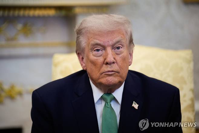 트럼프 대통령 [UPI 연합뉴스. 재판매 및 DB 금지]
