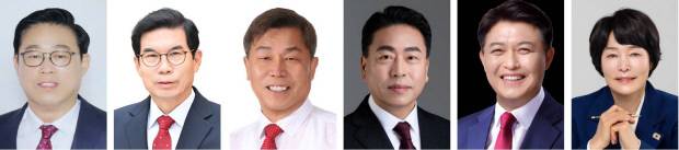 (왼쪽부터) 강웅원, 김광열, 박병일, 조주홍, 이희진, 강부송
