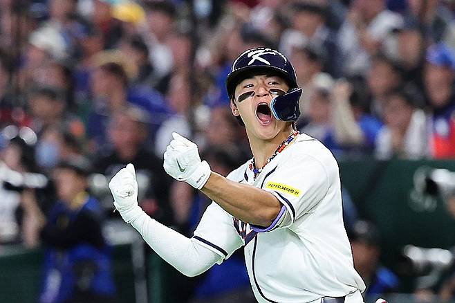 홈런 친 김도영. 뉴시스