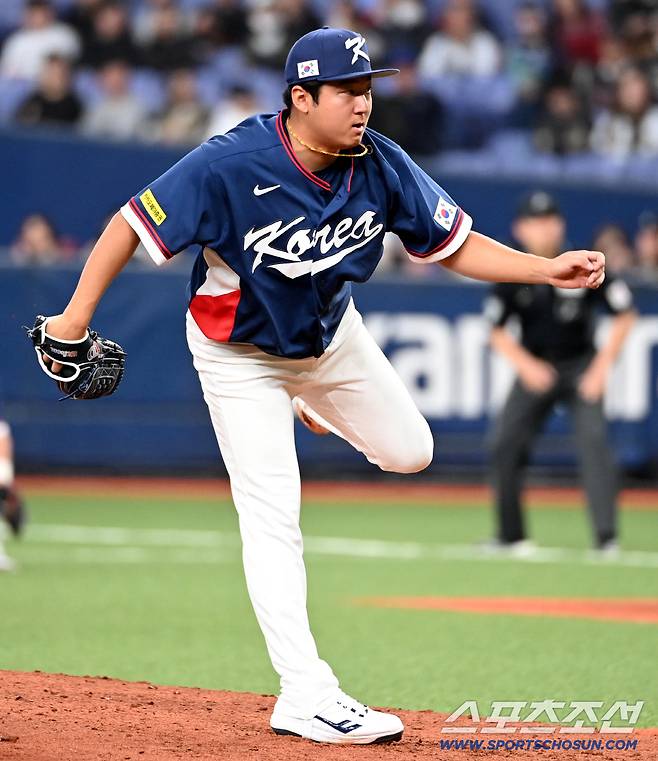 3일 일본 오사카 교세라돔에서 열린 WBC(월드베이스볼클래식) 한국과 오릭스 버팔로스의 경기. 4회말 송승기가 역투하고 있다. 오사카(일본)=허상욱 기자wook@sportschosun.com/2026.03.03/