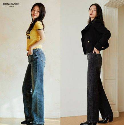'콘스텅스 파리'의 2026 SS 시즌 신상품 '슬림 와이드 핏 데님 2종. 홈앤쇼핑