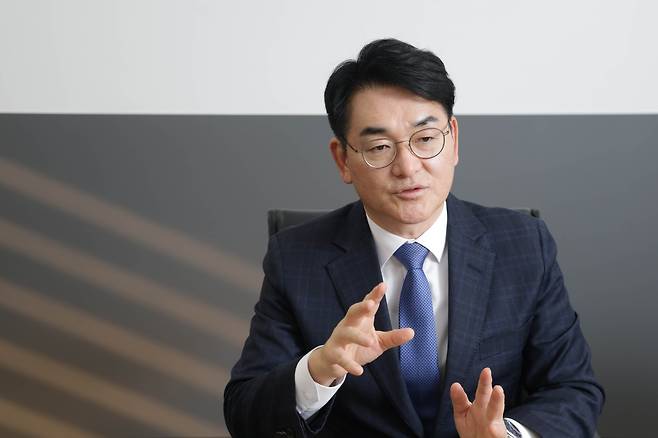 2026년 3월 17일 오후 정부서울청사에서 박용진 규제합리화위원회 부위원장이 본지와의 인터뷰를 갖고 있다./장련성 기자