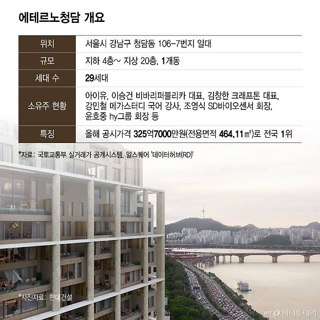 에테르노청담 개요/그래픽=윤선정