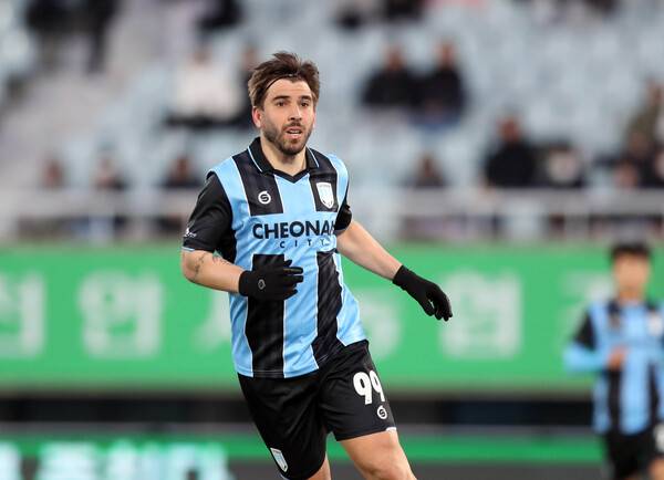 플레이어 오브 라운드: 득점 선두 '라마스(천안)'.(사진제공=한국프로축구연맹)