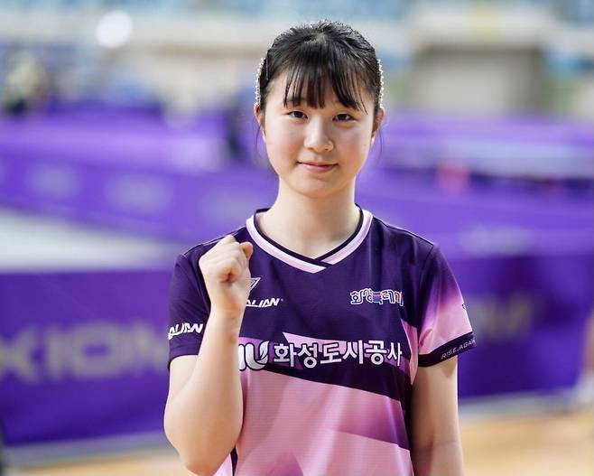 한국 여자 탁구 기대주 허예림 [촬영 이동칠]