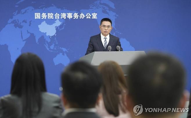 천빈화 중국 국무원 대만사무판공실 대변인 [신화 연합뉴스 자료사진. 재판매 및 DB금지]