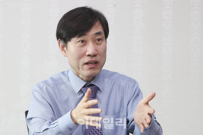 국민의힘 의원 출신 하태경 보험연수원장. (사진=이영훈 기자)