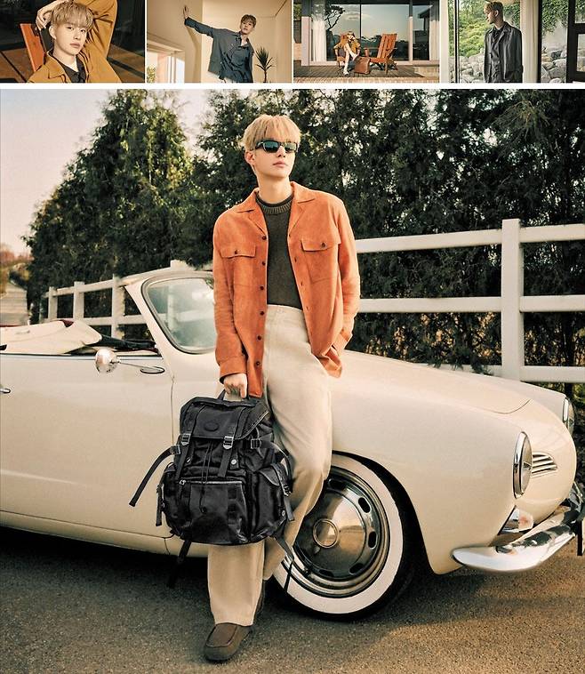 토즈 SS26 남성 컬렉션을 착용한 브랜드 앰버서더 정우의 스위트 드라이브 캠페인 이미지.