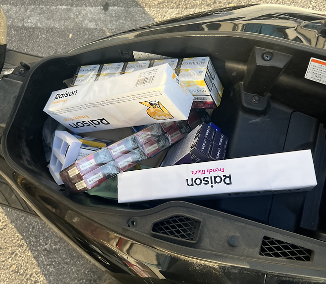 지난 10일,  절도 피해자가 되찾은 오토바이(화면제공: 시청자)