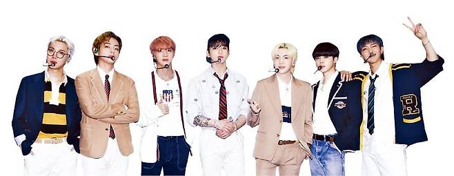 미국 방송사 NBC의 지미 팰런 쇼에 출연한 BTS. /빅히트뮤직