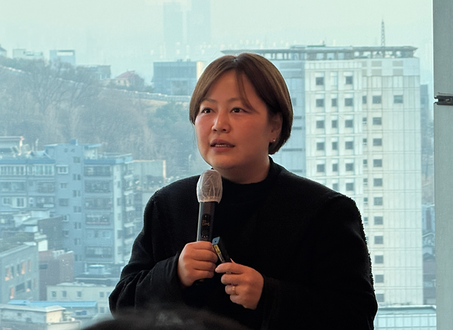 설명하고 있는 황인영 메리어트 한국·필리핀·베트남 마케팅 상무 / 사진=권효정 여행+ 기자