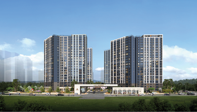 호반건설이 분양 예정인 ‘호반써밋 시흥거모 B1블록‘ 투시도 [자료출처=호반건설]