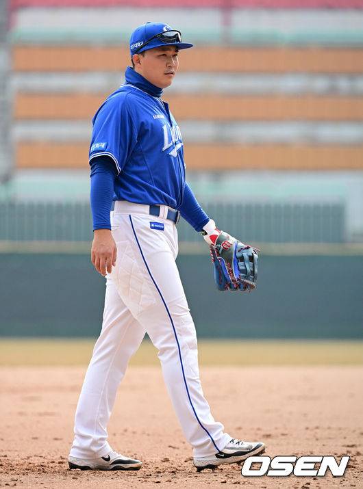 [OSEN=지형준 기자] 삼성 전병우. 2026.03.16 /jpnews@osen.co.kr