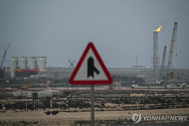 지난 2일 카타르 라스라판 산업단지 내 카타르 에너지 가동시설의 모습 [AFP 연합뉴스. 재판매 및 DB 금지]