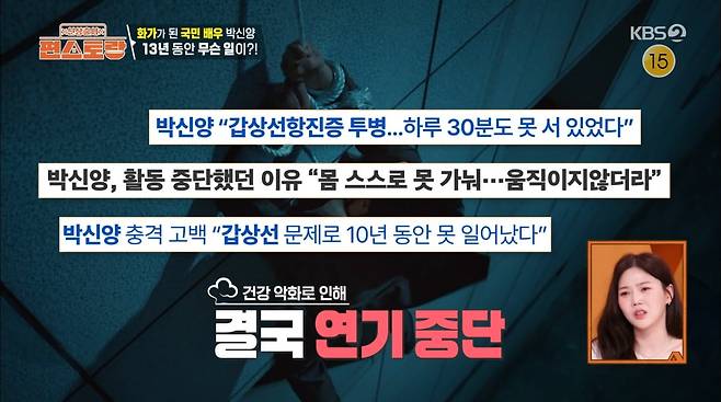 배우 박신양이 컨테이너에서 생활 중인 근황을 전했다. / 사진=KBS2 '신상출시 편스토랑'