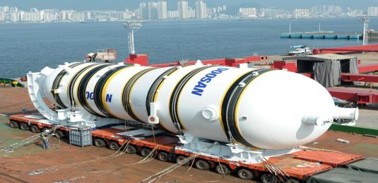 두산의 대형원전 원자료 헤드. 두산 제공